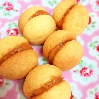 コロコロ☆ピーナツクリームサンドクッキー